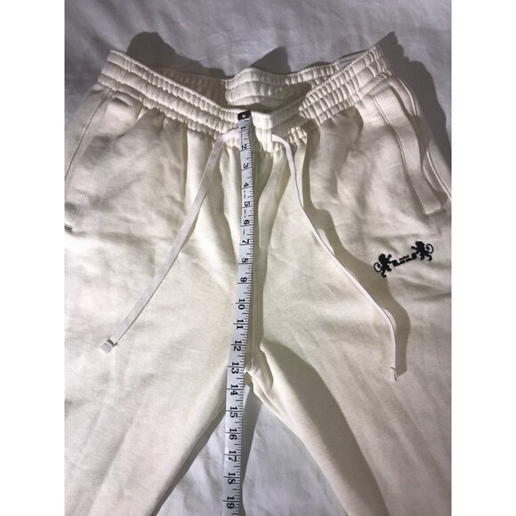 Nike Men's Lebron James Cream/ Beige Cotton  Blend Joggers Sweatpants - Picture 6 of 9